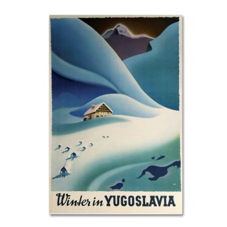 Vintage Apple Collection 'Yugoslavia' Canvas Art,30x47